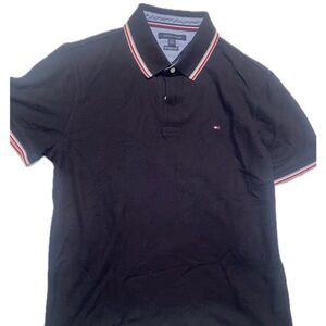 Navy Blue Tommy Hilfiger Men’s polo. Size large.